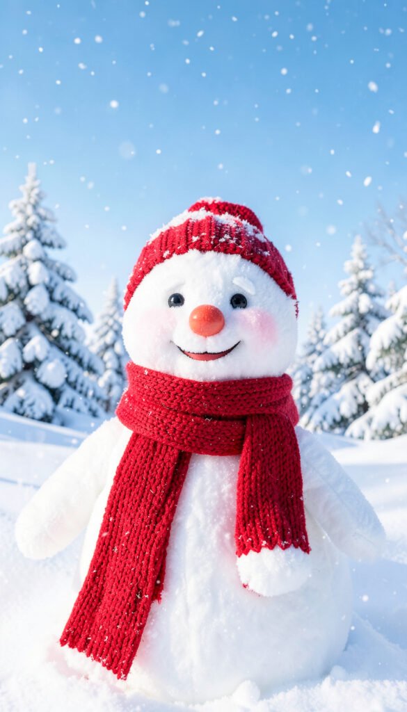 Muñeco de Nieve Feliz - imágenes de Navidad gratis