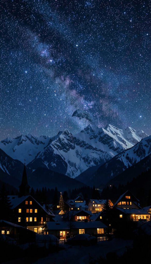 Noche de Estrellas - imágenes de Navidad gratis
