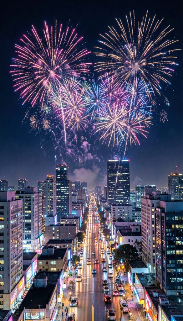 Luces de Ciudad - Imágenes de Año Nuevo para