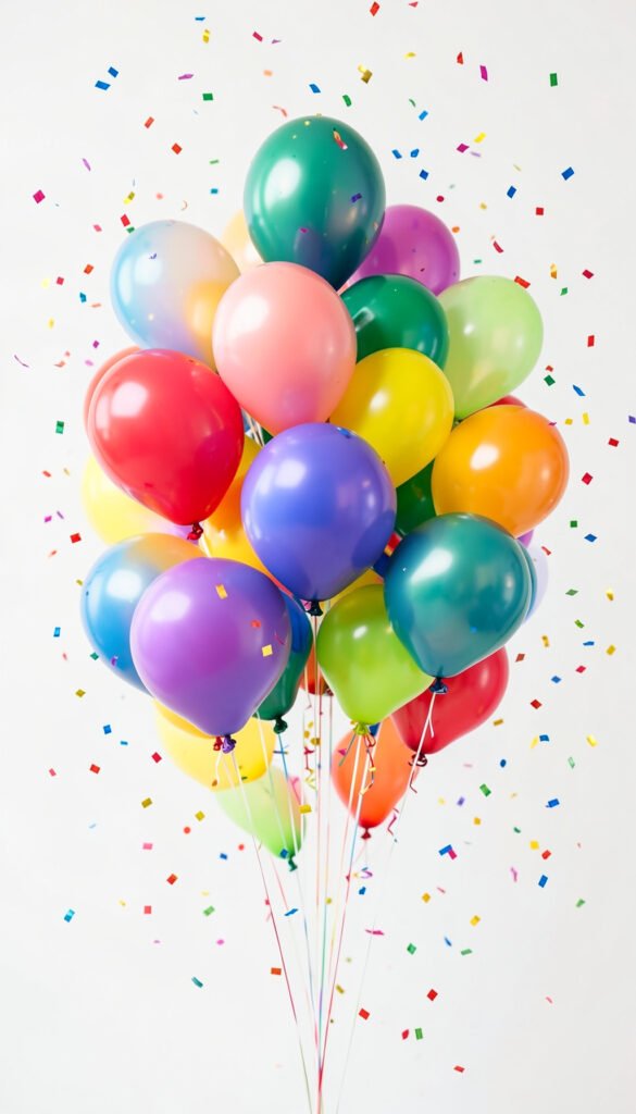 Globos y Confeti - Imágenes de Año Nuevo para