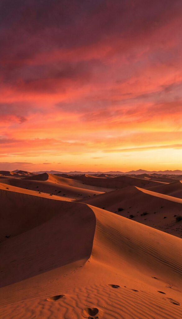 Desierto Cálido - Imágenes atardeceres Ultra HD