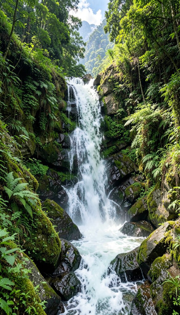 Cascada en el Bosque - imágenes bosques montañas alta resolución