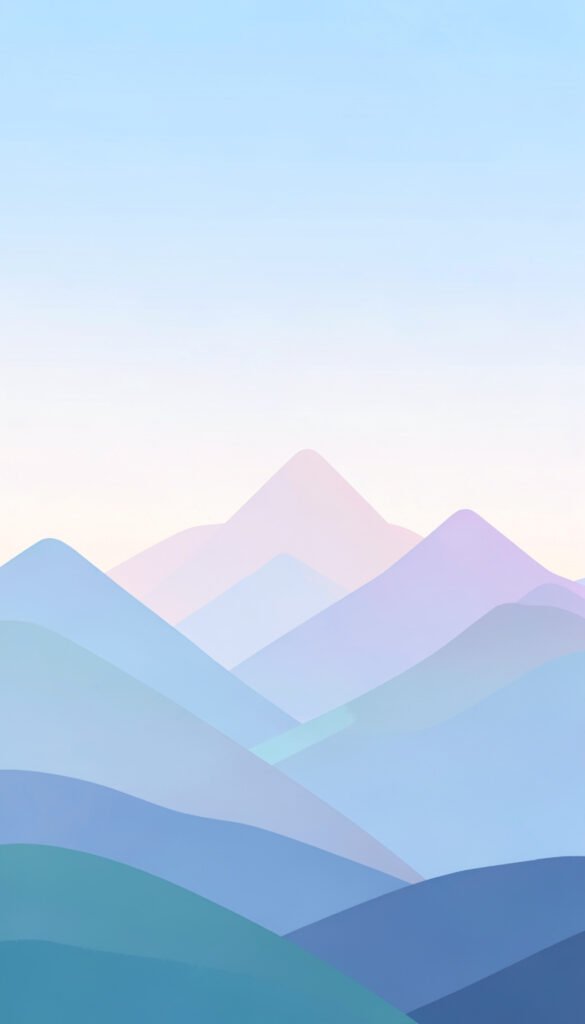 Paisaje Montañoso Minimalista - Imágenes Minimalistas para Celular y