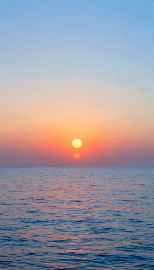 Atardecer Minimalista - Imágenes Minimalistas para Celular y