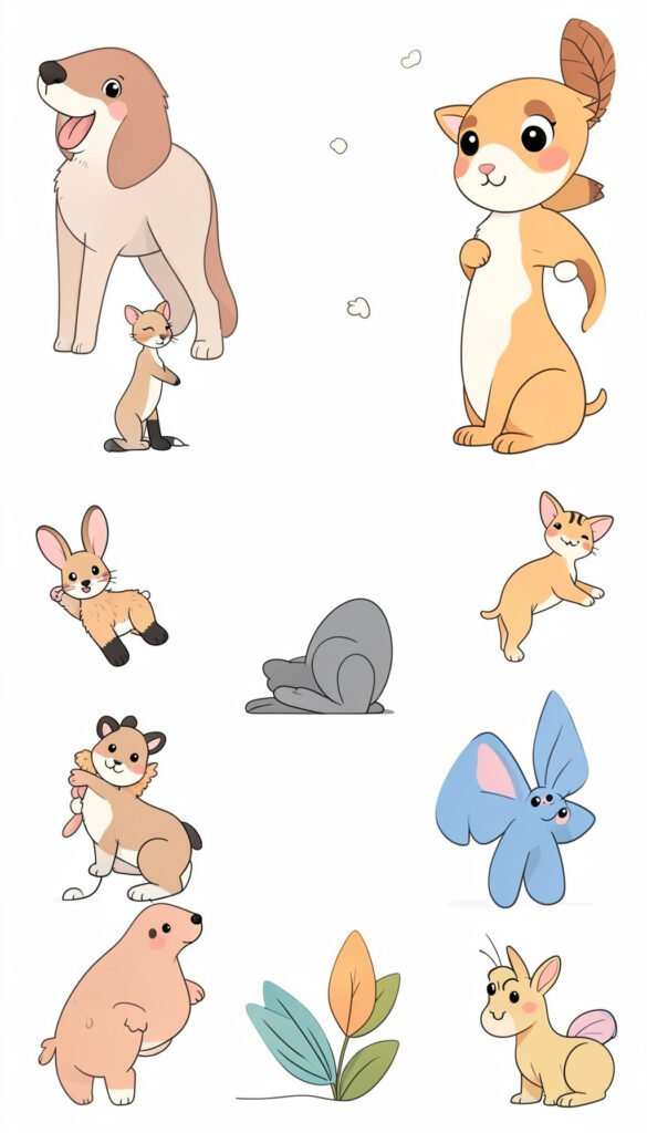 Animales en PNG Minimalistas - Imágenes PNG sin fondo gratis