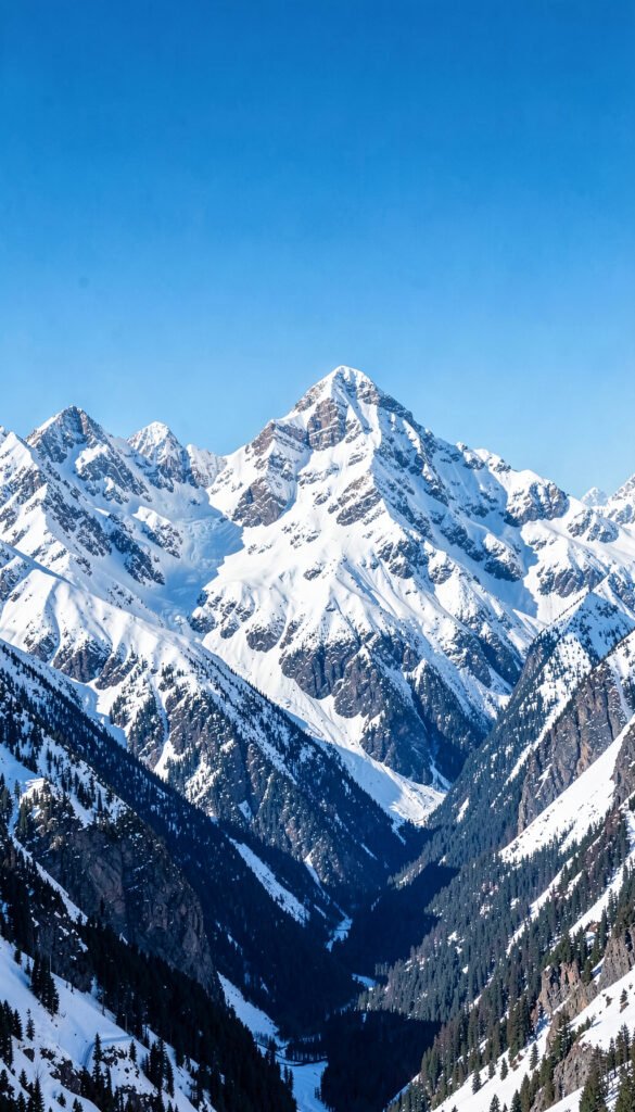 Montañas Nevadas - imágenes hermosas gratis