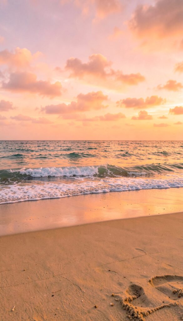 Atardecer en la Playa - Imágenes hermosas fondo pantalla 4K