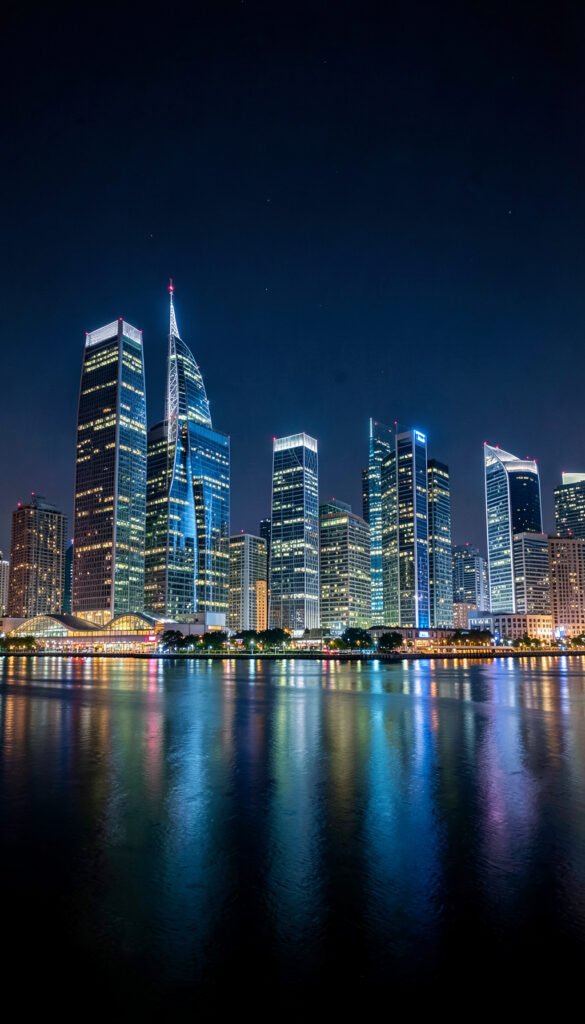 Paisaje Urbano Nocturno - Imágenes hermosas fondo pantalla 4K