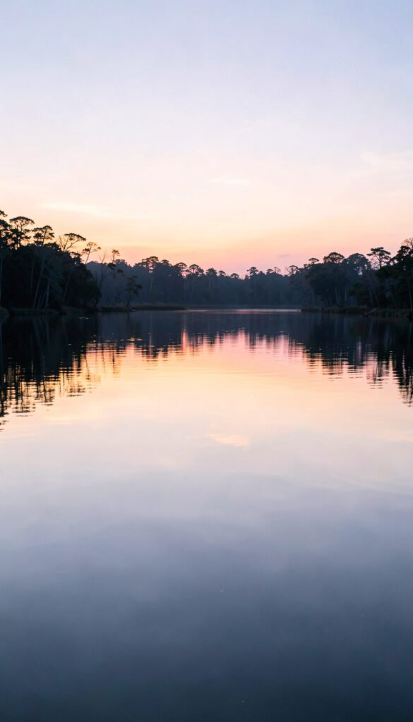 Lago Espejado al Atardecer - fotos naturaleza profesional HD
