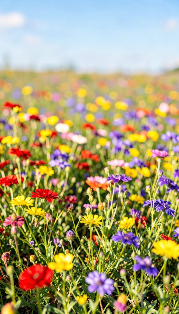 Campo de Flores Silvestres - fotos naturaleza profesional HD