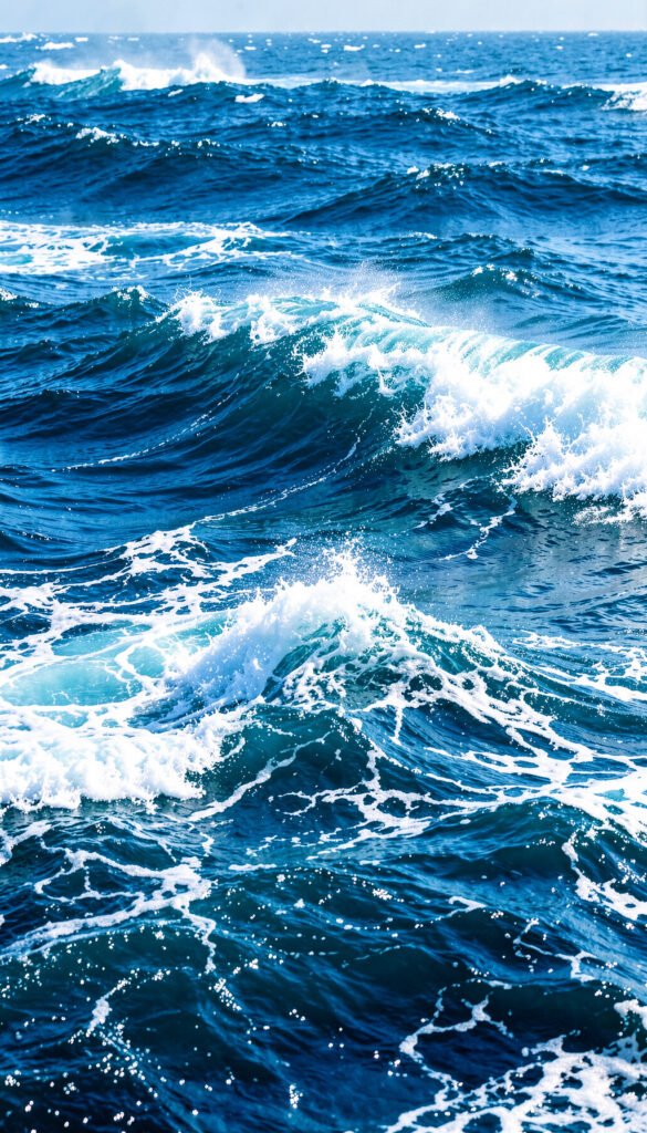 Olas del Océano en Movimiento - Imágenes hermosas fondo pantalla 4K