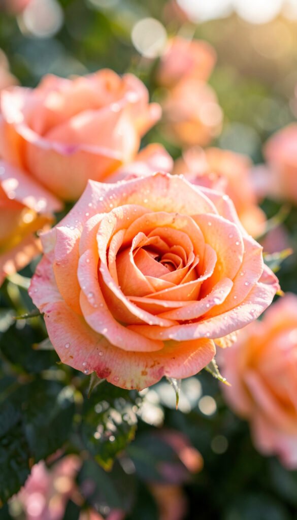 Rosas en Amanecer - Imágenes de Flores Naturales con