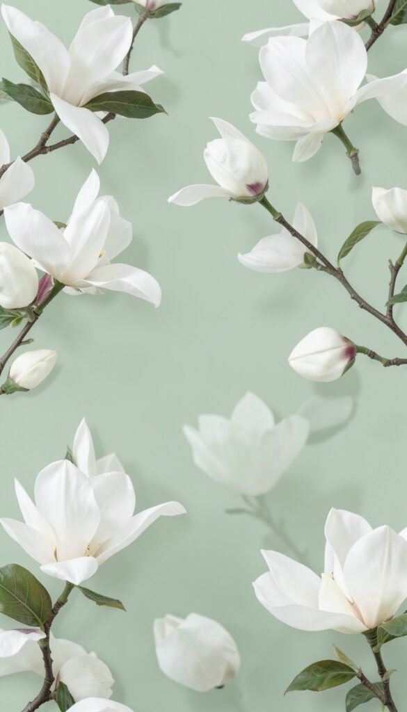 Magnolias Elegantes - Imágenes de Flores Naturales con