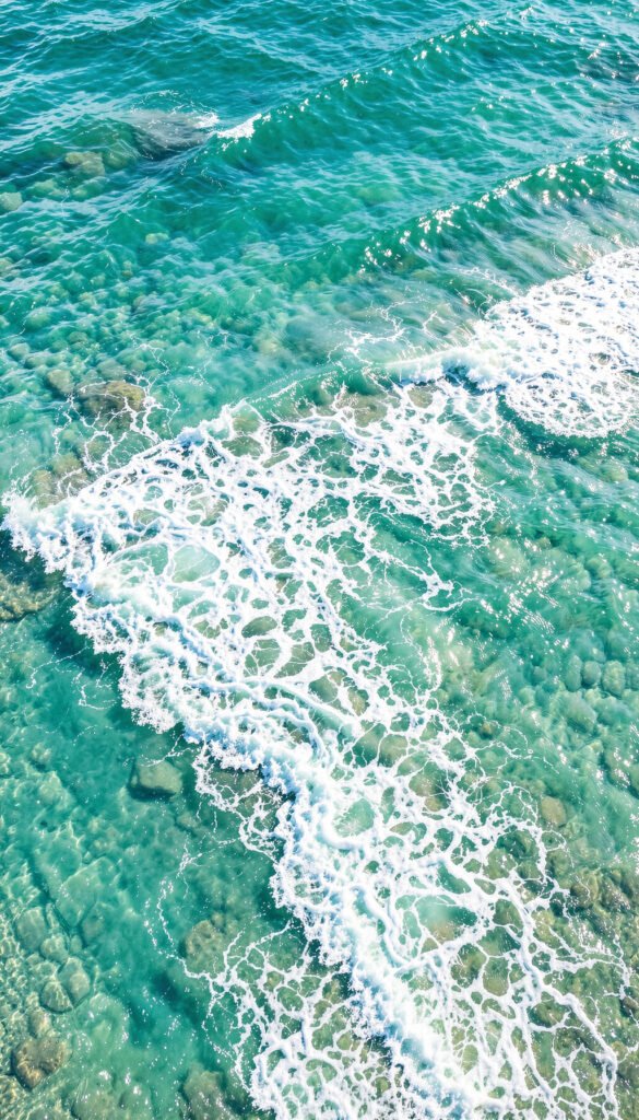Olas del Mar Turquesa - fondos de pantalla HD 4K