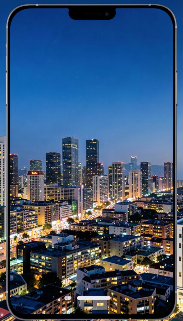 Paisaje Urbano Nocturno - imágenes gratis para redes sociales