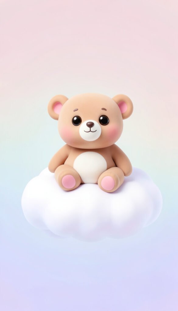 Ositos tiernos en pastel - imágenes kawaii bonitas HD