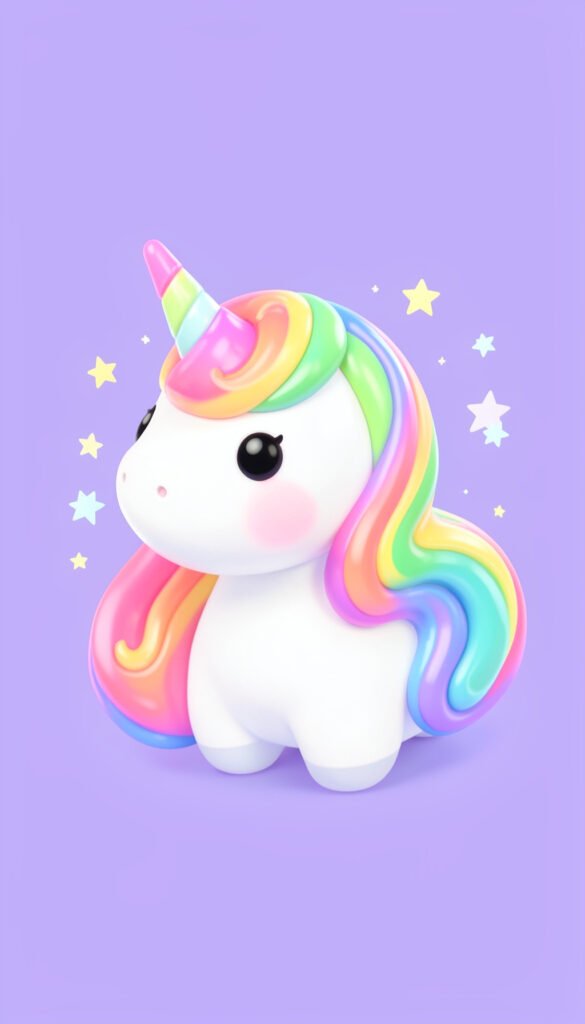 Unicornios mágicos - imágenes kawaii bonitas HD