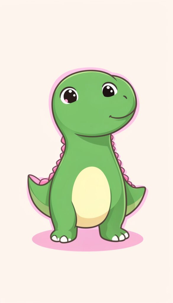 Dinosaurios tiernos - imágenes kawaii bonitas HD