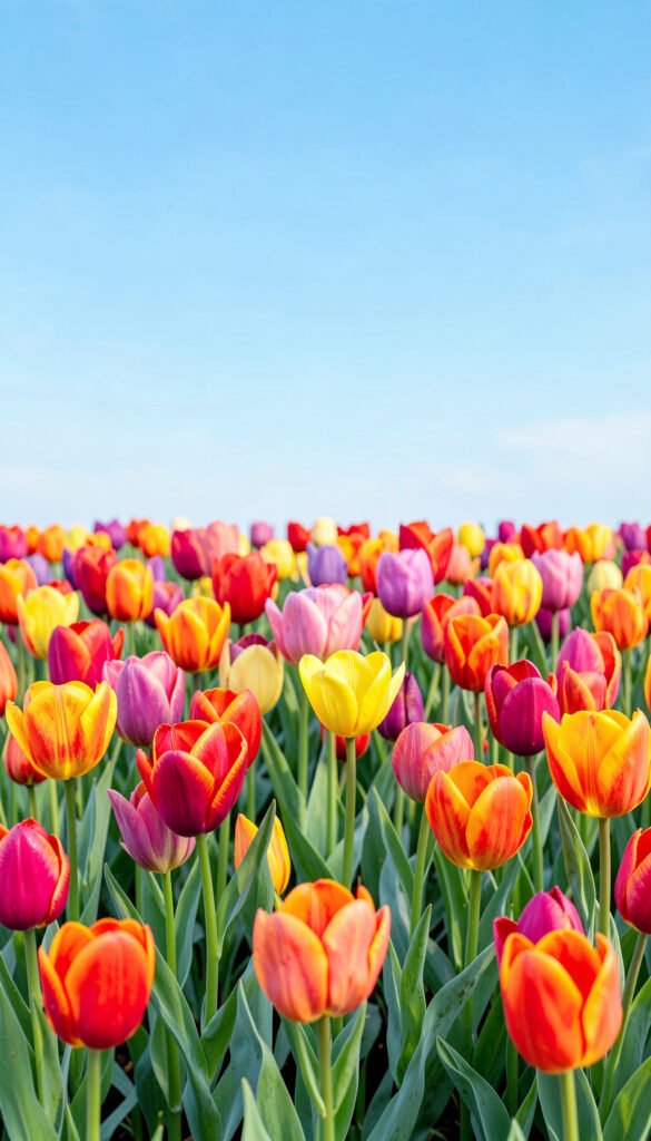 Tulipanes Coloridos - Imágenes de Flores Hermosas para