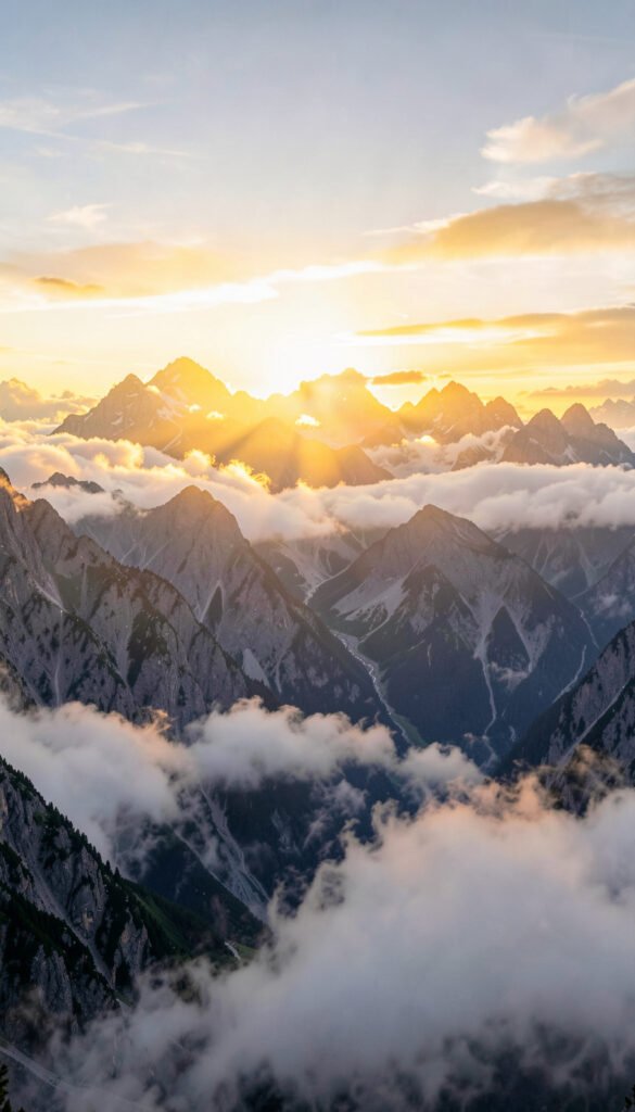 Montañas al Amanecer - imágenes bonitas HD gratis