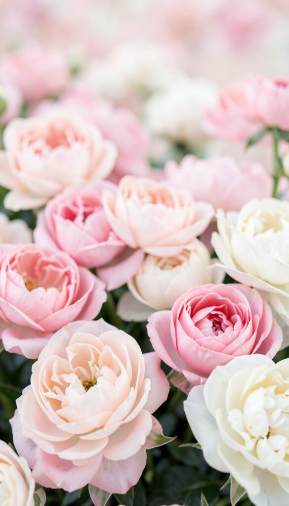 Peonías Pastel - Imágenes de Flores Hermosas para