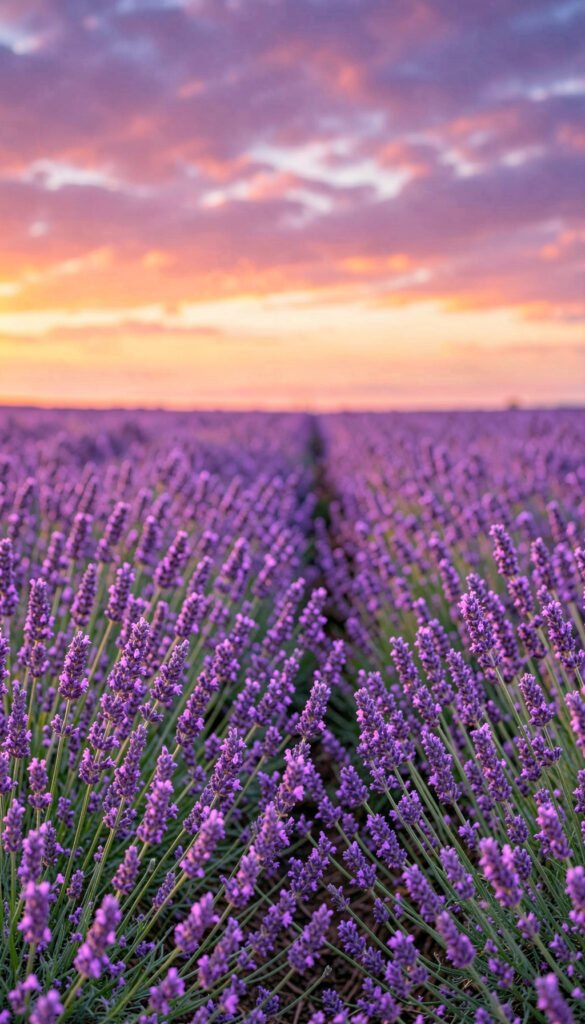 Campos de Lavanda - Imágenes de Flores Hermosas para