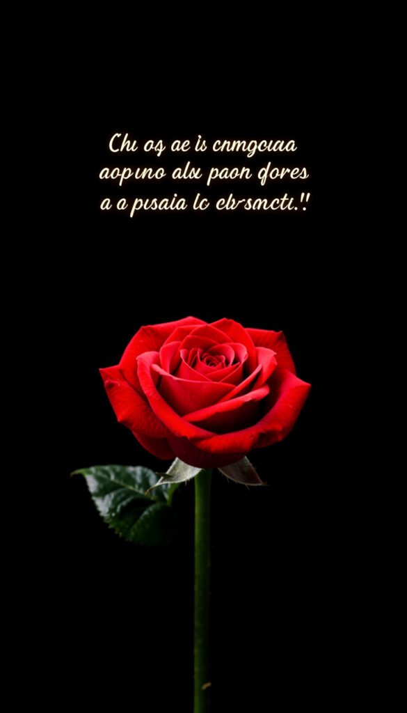 Rosa roja sobre fondo oscuro - Imágenes de Rosas Rojas con