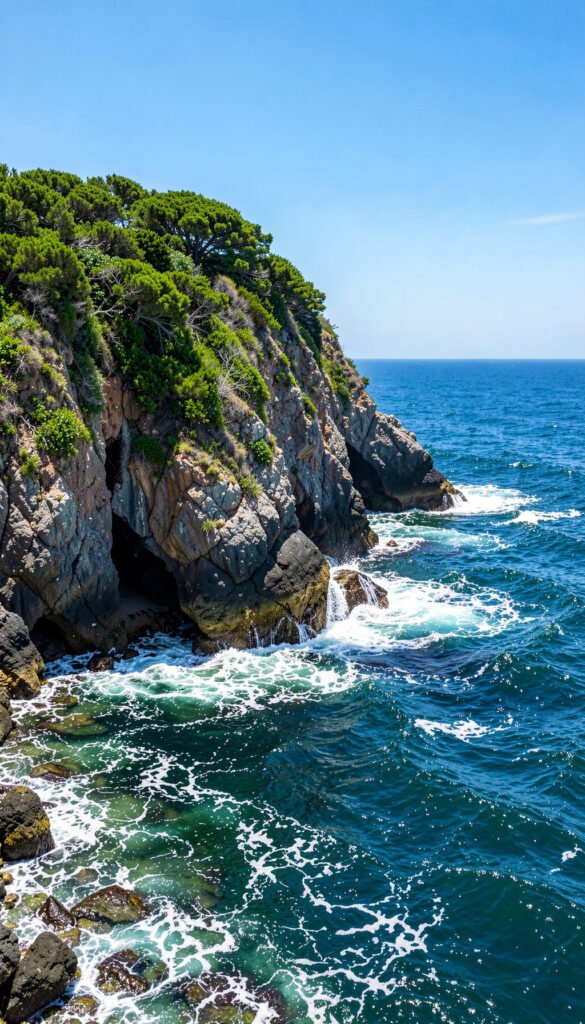 Acantilado y Mar - imágenes de paisajes naturales
